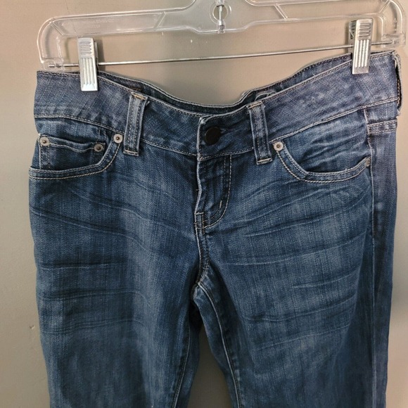 American Eagle Vintage Y2K Favorite Boyfriend Flare Low Rise Jeans 4 dark wash - Picture 4 of 8